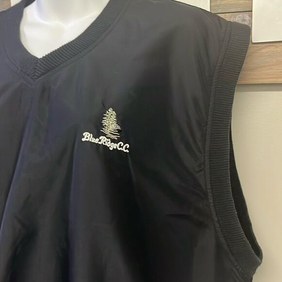 Nike Golf Black Wind Resistant Pullover Layering Blue Ridge C.C. PA Vest- Large - Picture 5 of 13